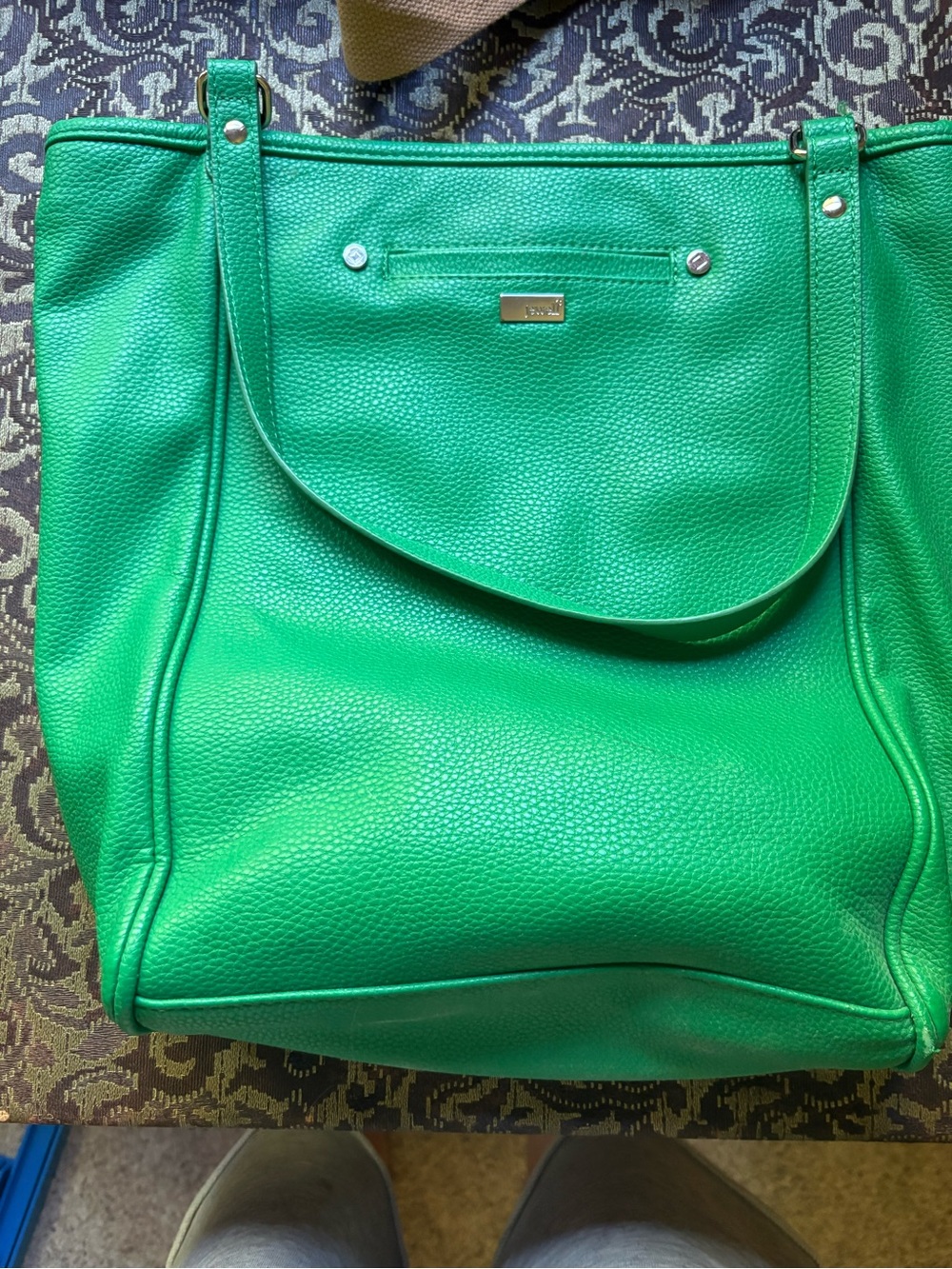 thirty-one Bright Green Pebble Tote